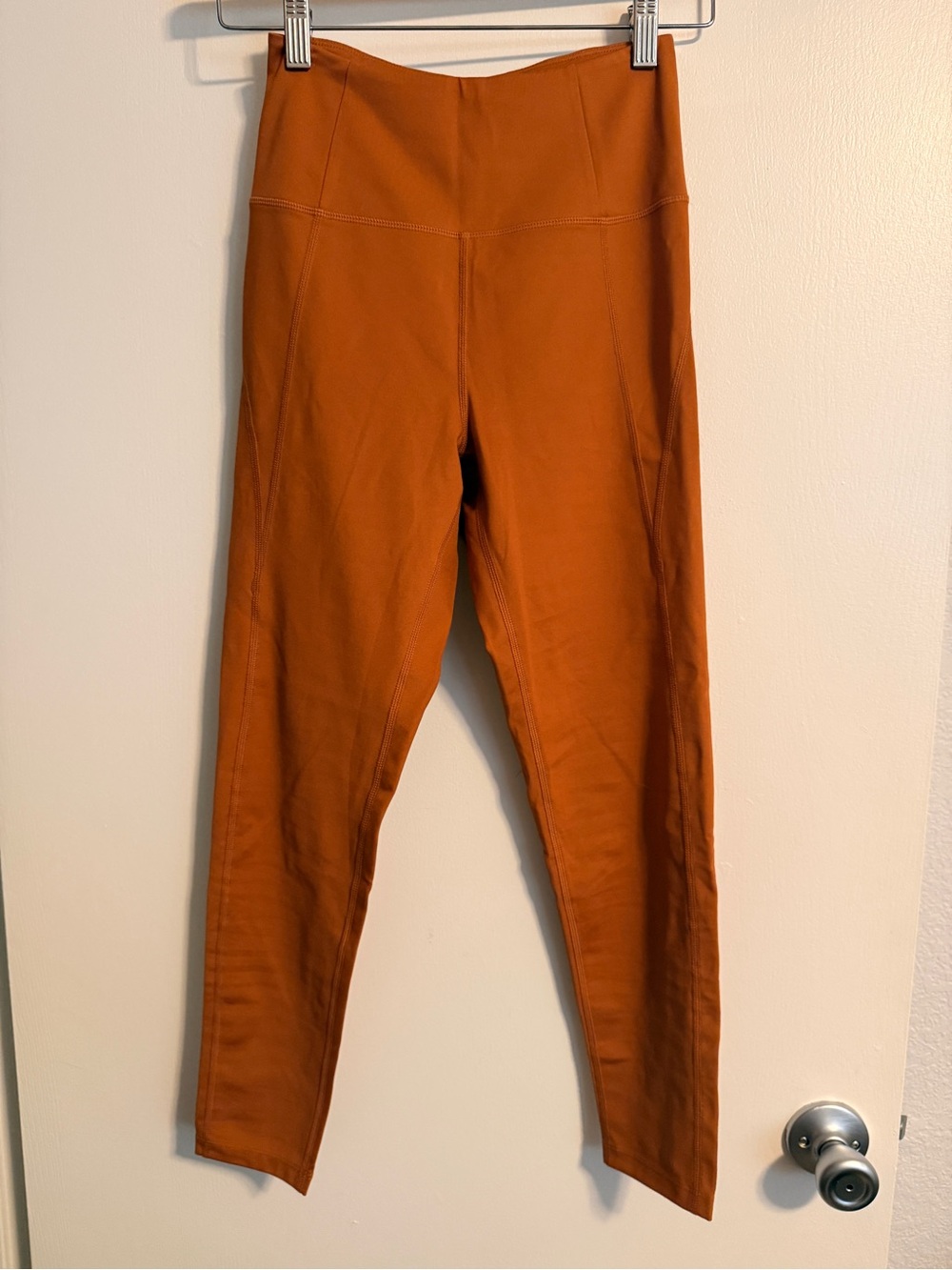 girlfriend collective Bright Orange High-Rise Leggings